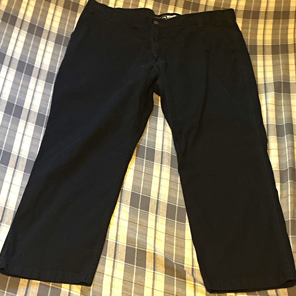 Carhartt Relaxed Fit Men's Black Cotton Canvas Construction Work Pants 40x28